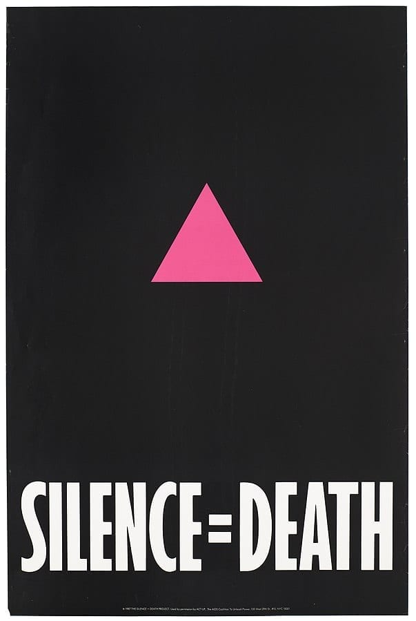 Silence = Death poster AIDS crisis