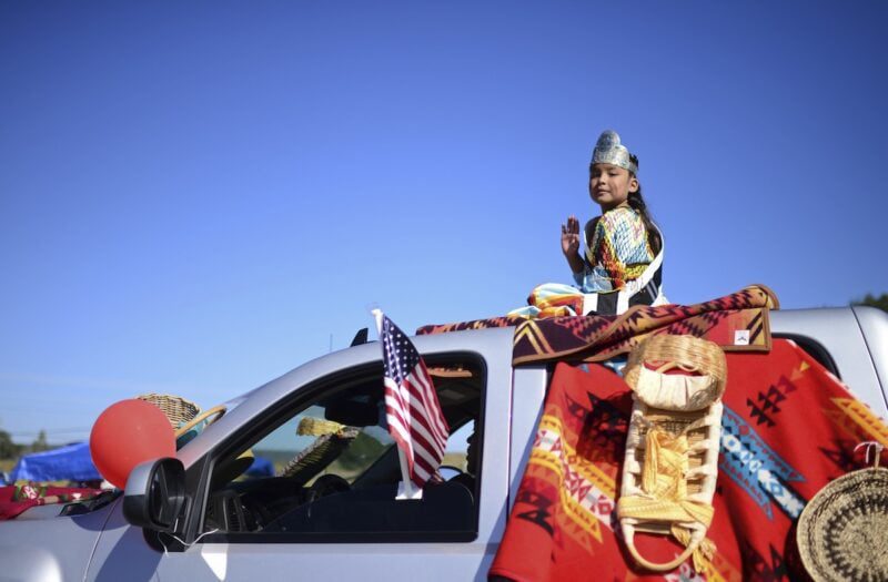 A child at the Navajo Nation Fair