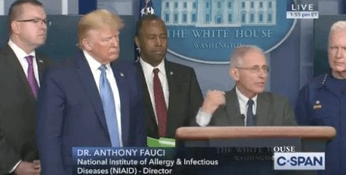 Dr. Anthony Fauci contradicts Trump on