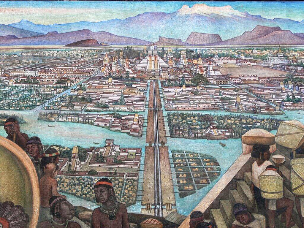 Aztec city of Tenochtitlan's architecture