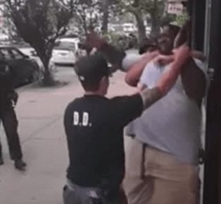 Police put Eric Garner in a chokehold until he dies. 