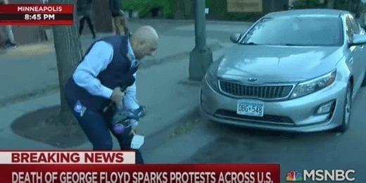 MSNBC's Ali Velshi hit with rubber bullet by MN police. 