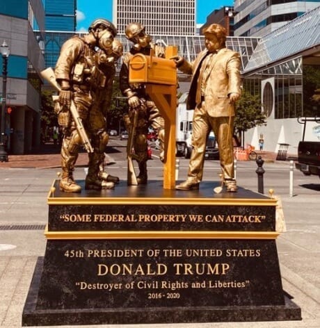 Trump Statue Initiative Federal Property Mailbox