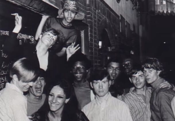 LGBTQ youth at Stonewall Inn in 1969.