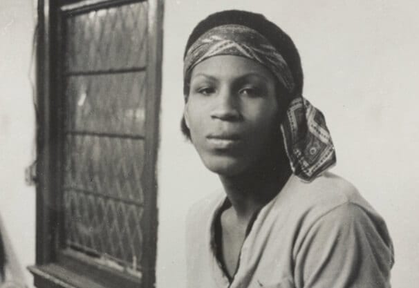 Zazu Nova at New York's Gay Youth meeting in 1970.