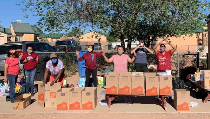 Navajo COVID-19 relief fund in Chinle.