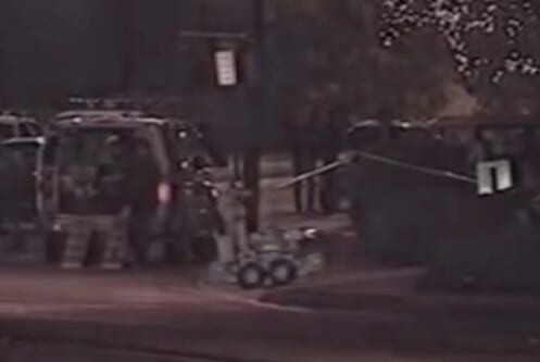 Atlanta police use a robot to safely detonate the second bomb found at Otherside