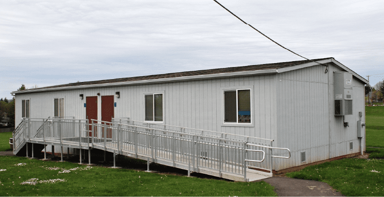 A school portable at a Beaverton, OR school.