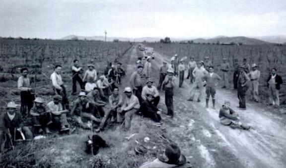 Filipino immigrants on a California farm.