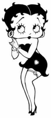 Betty Boop, famous cartoon character