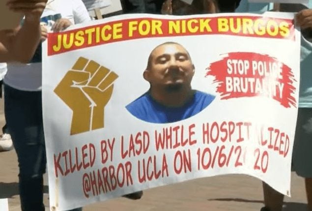 Nicholas Burgos: Hospital Patient Shot To Death by LASD in 2020