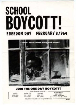School boycott in Harlem 1964