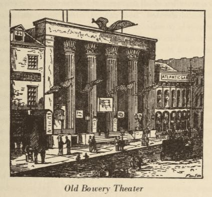 Bowery Theater where Hell-Cat Maggie often fought