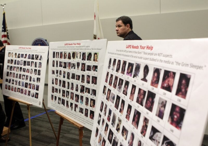 Photographs of Grim Sleeper victims in LA