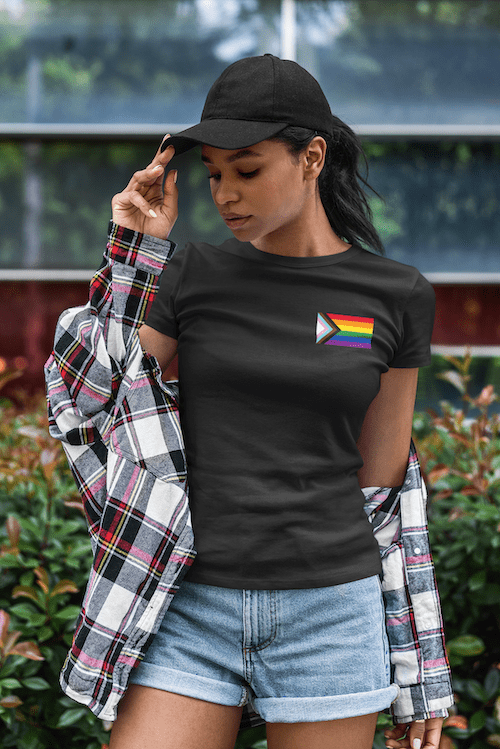 Rainbow BIPOC shirt women