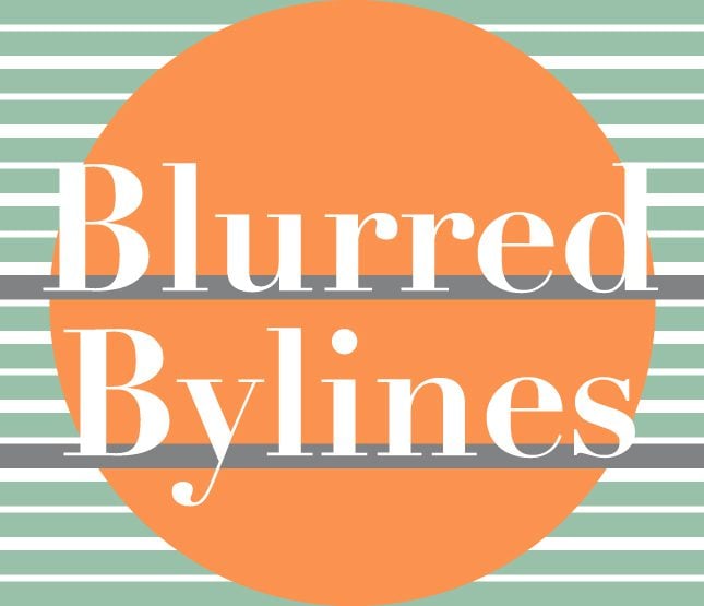 Blurred Bylines logo by Shari Rose