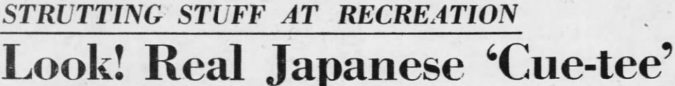 Newspaper headline about Masako's Japanese heritage