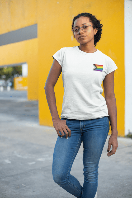 BIPOC rainbow t-shirt for women