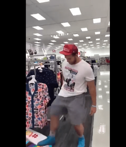 Man destroys pride display at Target
