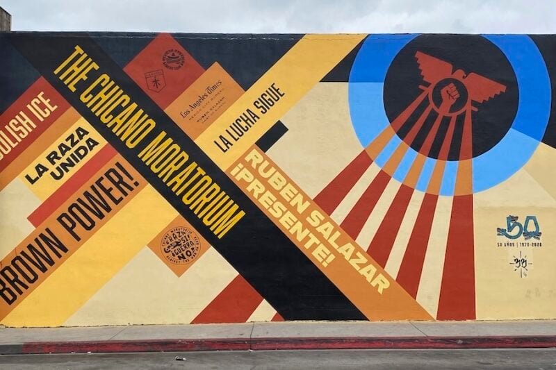 Mural for Latino journalist Ruben Salazar