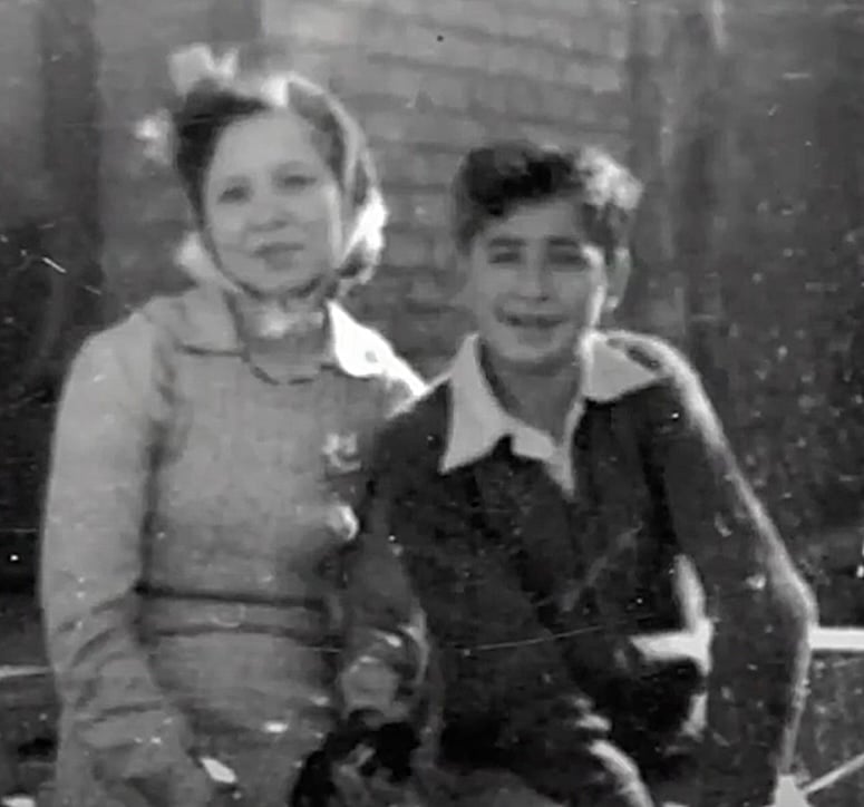 Salazar as a child with his mother