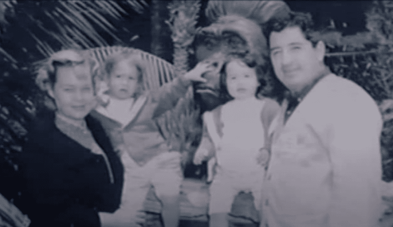 Ruben Salazar with his family