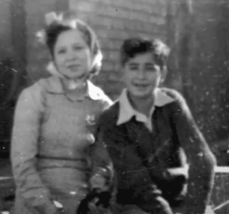 Ruben as a child with his mother