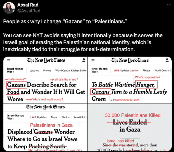 Pro-Israel framing by the New York Times in headlines