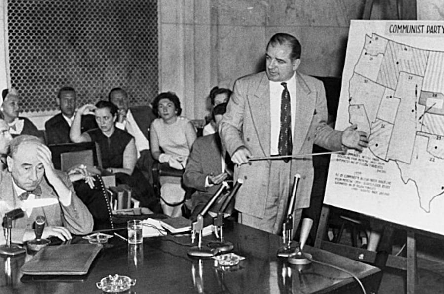 Joe McCarthy at the Senate Subcommittee on Investigations