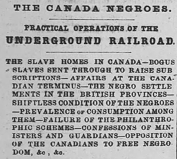 Critic bemoans the Underground Railroad that protected those from slave catchers